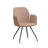Cara 1R, Stuhl, Gestell schwarz, Bezug taupe Naber Stühle