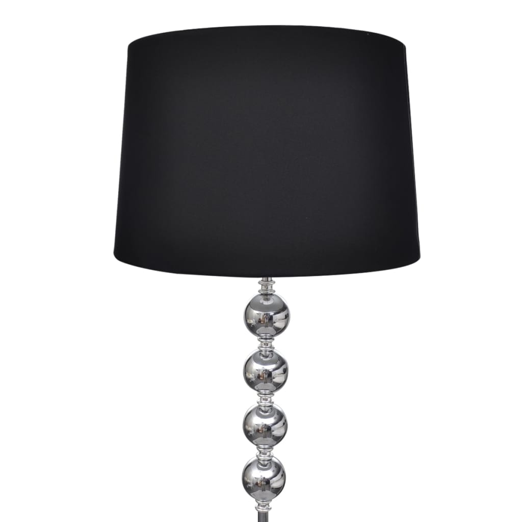 Stehlampe mit 4-Kugel-Dekoelement Schwarz_vidaXL_CityKüchen24
