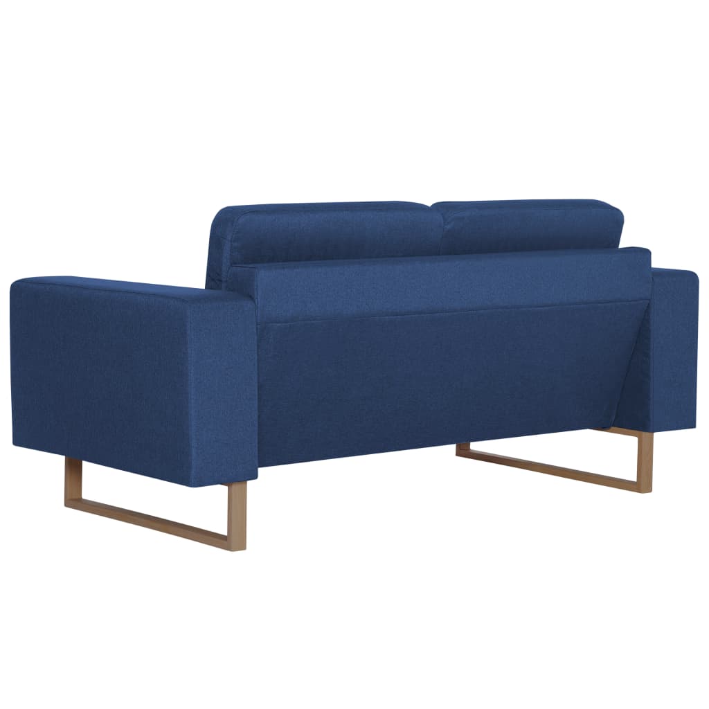 2-Sitzer-Sofa Stoff Blau_vidaXL_CityKüchen24