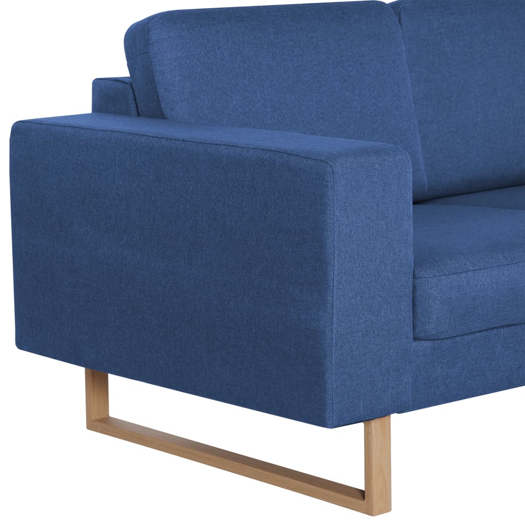 2-Sitzer-Sofa Stoff Blau_vidaXL_CityKüchen24