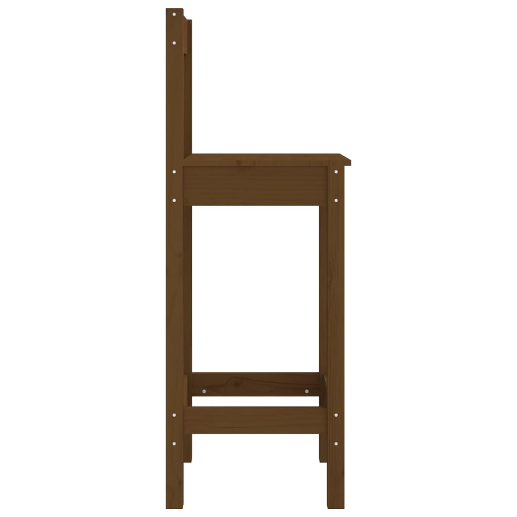 Barstühle 2 Stk. Honigbraun 40x41,5x112 cm Massivholz Kiefer_Esszimmerstühle_vidaXL_CityKüchen24