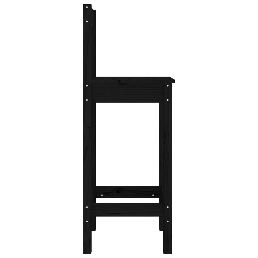 Barstühle 2 Stk. Schwarz 40x41,5x112 cm Massivholz Kiefer_Esszimmerstühle_vidaXL_CityKüchen24