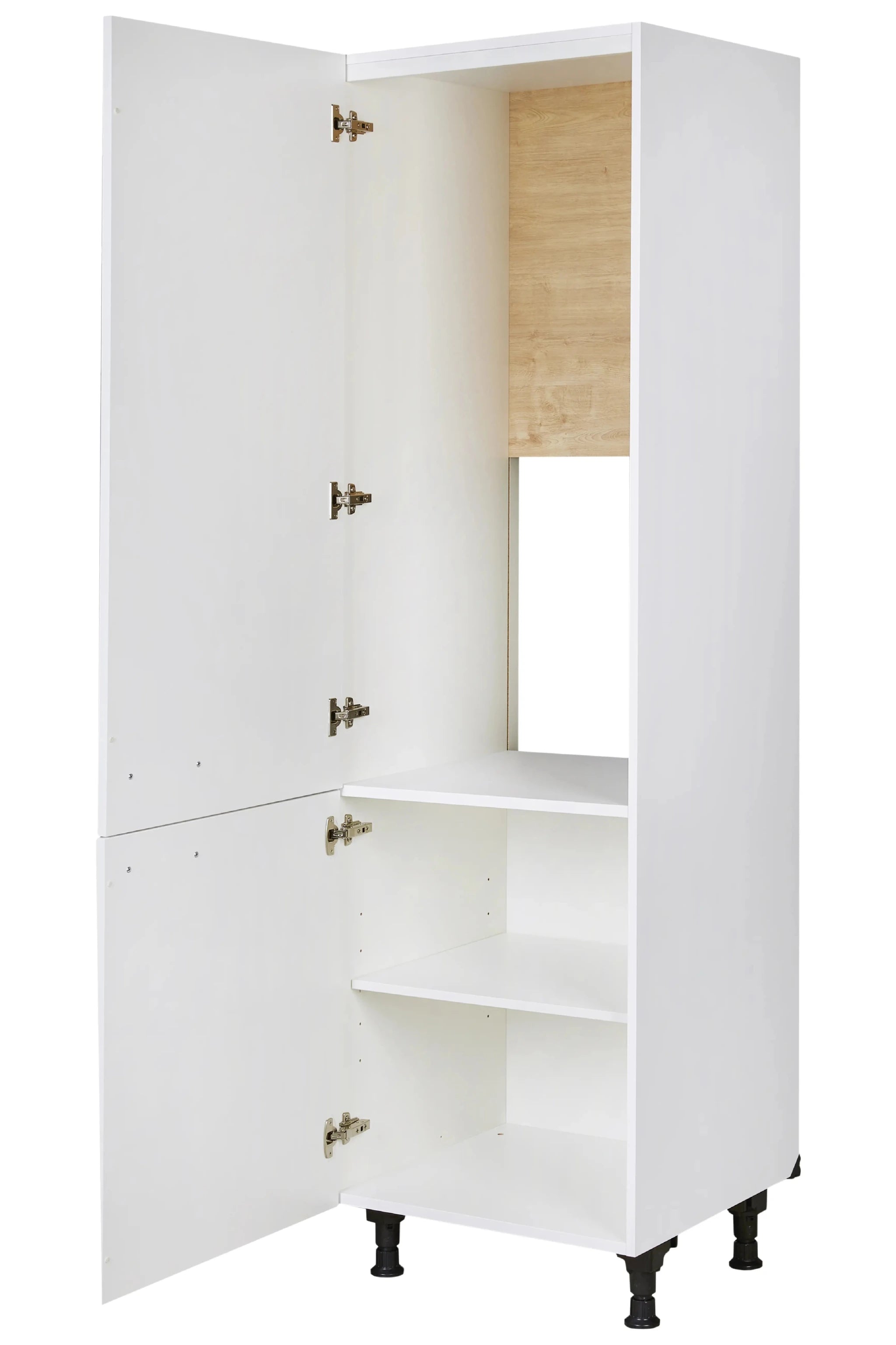 Geräte-Umbau Hochschrank für Kühlschränke 123 cm nobilia Alpinweiss su
