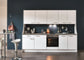 Küchenzeile Teeküche nobilia Touch 2,73m mit Geräte nobilia Küchenblöcke & Pantryküchen mit Geräten rechts Beton Schiefergrau