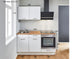 Single Küche Küchenzeile 160 cm, Schränke in Weiß matt Pino Pino Küchenblöcke & Pantryküchen