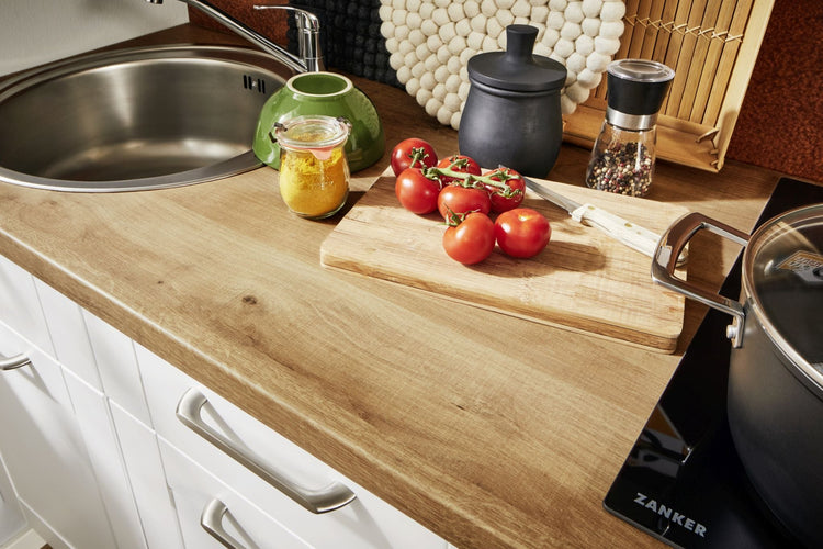 Single Küche Küchenzeile 160 cm, Schränke in Weiß matt Pino Pino Küchenblöcke & Pantryküchen