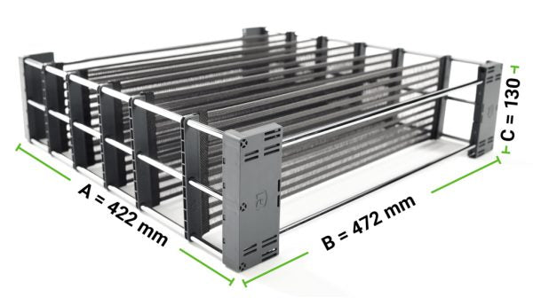 Spaceflexx® - Das flexible & breitenverstellbare Ordnungssystem für Schubladen Kesseböhmer Küchenorganizer Small (472x422x130mm)