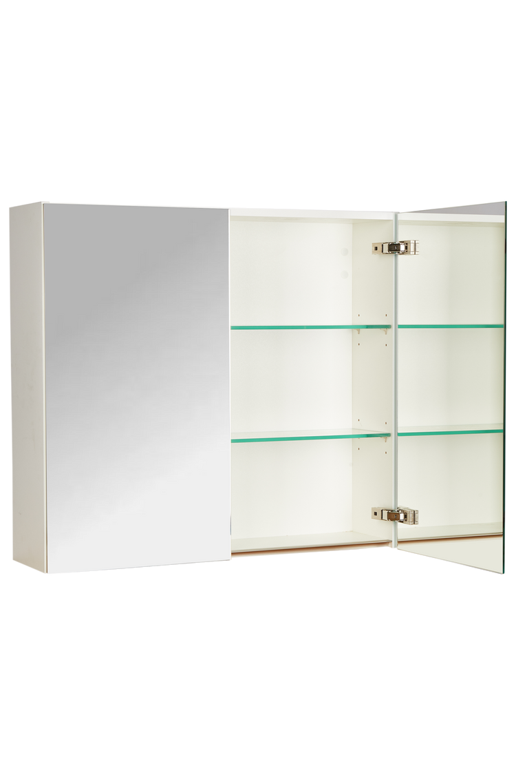 Spiegelschrank, 80cm breit, beidseitig verspiegelt, Glasablageböden nobilia elements nobilia Badezimmerausstattungen