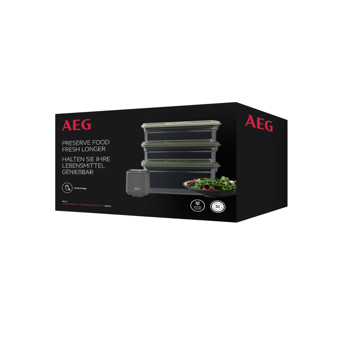 AEG Vakuumier Vorratsdosen Fresh Kit inkl. Vakuum-Pumpe, 3er Dosen-SetVakuumiererAEGCityKüchen24